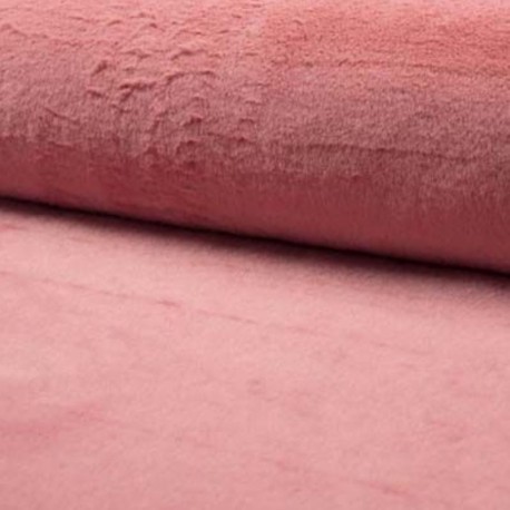 Tissu Fausse Fourrure Microfibre Castorini Rose 