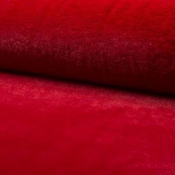 Tissu Fausse Fourrure Microfibre Castorini Rouge 