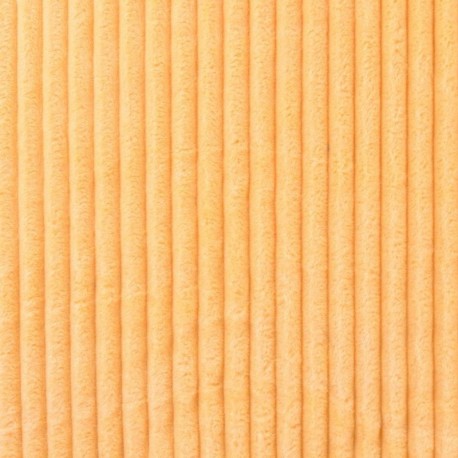 Tissu Polaire Microfibre Cotelée Jaune
