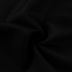 Tissu Lin Georgio Chiné Uni Noir 