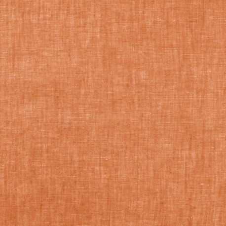 Tissu Lin Georgio Chiné Uni Orange