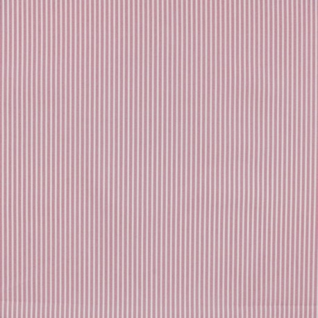 Tissu Imprime Rayures Rose