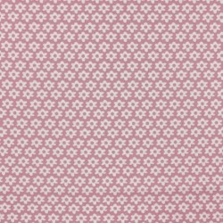 Tissu Imprime Paquerette Vieux Rose