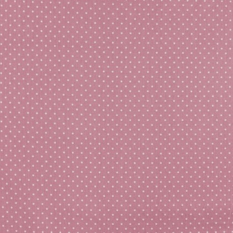 Tissu Imprime Epingle Vieux Rose