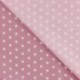 Tissu Imprime Etoile Rose
