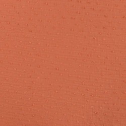 Tissu Double Gaze Pois Orange