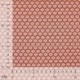 Tissu Imprimé Floralie Terracotta