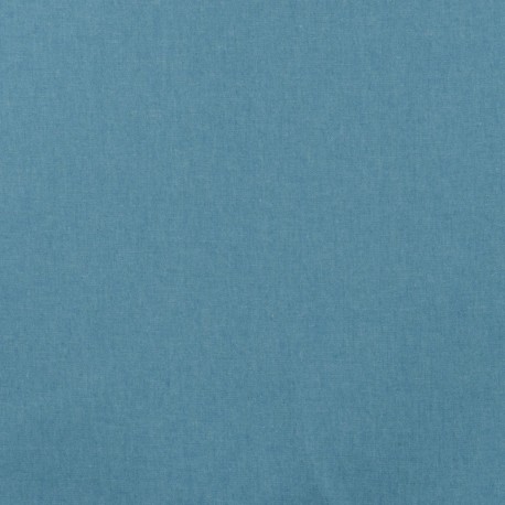 Tissu Chambray Uni Bleu