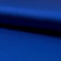 Tissu Satin Bubble Uni Cobalt