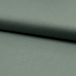 Tissu Popeline Unie Bio Vert De Gris