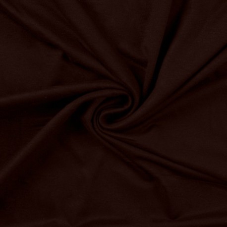 Tissu Jersey Luxe Uni Marron