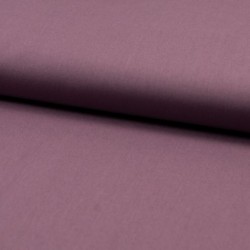Tissu Popeline Unie Bio Mauve