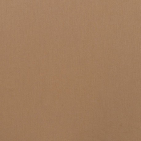 Tissu Popeline Unie Bio Caramel
