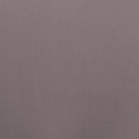 Tissu Popeline Unie Bio Taupe Foncé