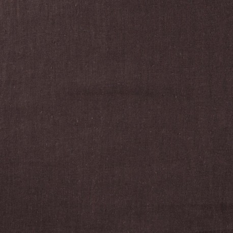 Tissu Lin Uni Fabrizio Marron