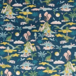Tissu Imprimé Diplo Vert