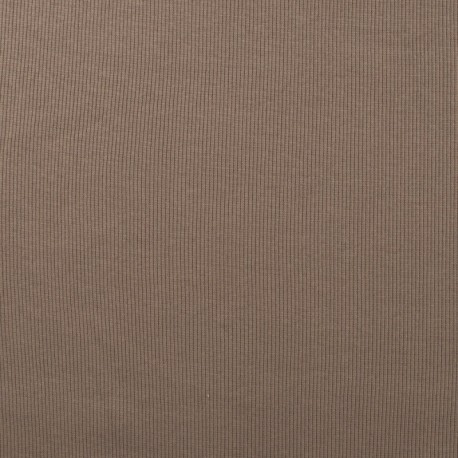 Tissu Jersey Côtelé Florida Taupe