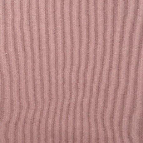 Tissu Jersey Côtelé Florida Vieux Rose 