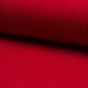 Tissu Maille Bord Côte Rouge