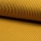 Tissu Maille Bord Côte Ocre Chiné