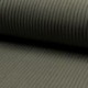 Tissu Maille Bord Côte Kaki Chiné
