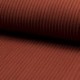 Tissu Maille Bord Côte Terracotta