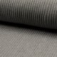 Tissu Maille Bord Côte Gris Chiné
