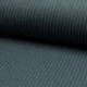 Tissu Maille Bord Côte Bleu Chiné