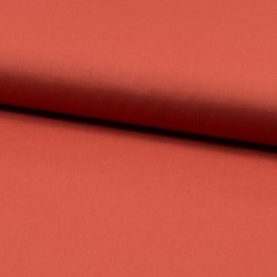 Tissu Coton Léger Extensible Uni Terracotta 