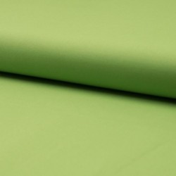 Tissu Coton Léger Extensible Uni Vert Kiwi