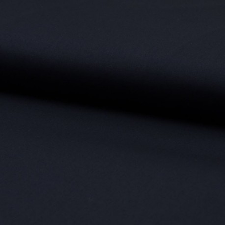 Tissu Coton Léger Extensible Uni Navy 