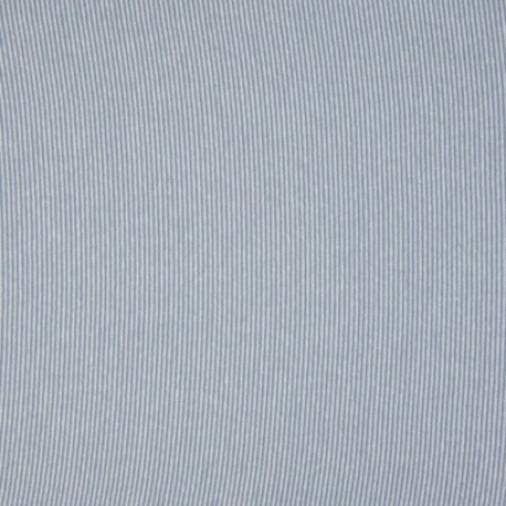 Tissu Bord Cote Rayure 2mm Bleu Blanc 
