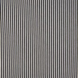 Tissu Bord Cote Rayure 3mm Noir Blanc