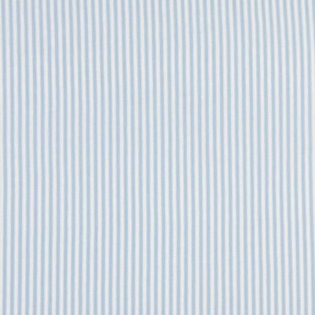 Tissu Bord Cote Rayure 3mm Bleu Blanc