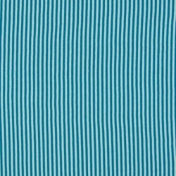 Tissu Bord Cote Rayure 3mm Bleu Petrole