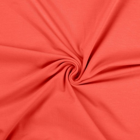 Tissu Jersey Pêche