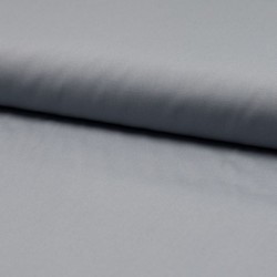 Tissu Popeline Unie Gris Perle