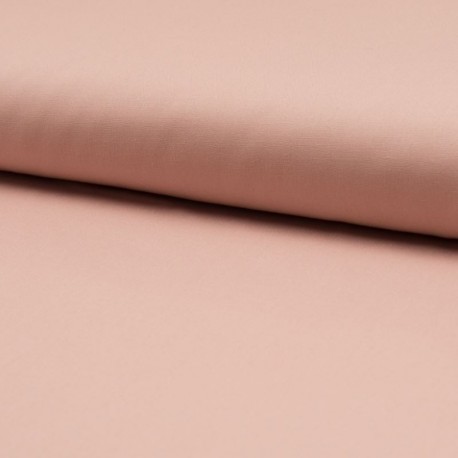 Tissu Popeline Unie Saumon Rose