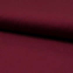Tissu Popeline Unie Bordeaux