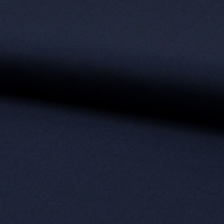 Tissu Popeline Unie Navy