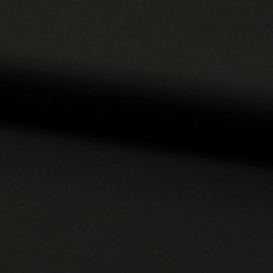 Tissu Popeline Unie Noir 
