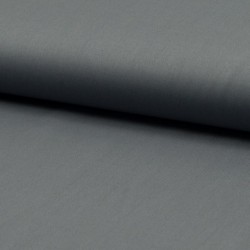 Tissu Popeline Unie Gris