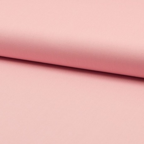 Tissu Popeline Unie Rose