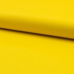 Tissu Popeline Unie Jaune 