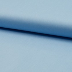 Tissu Popeline Unie Bleu 