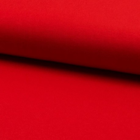Tissu Toile Tricot Viscose Unie Rouge 
