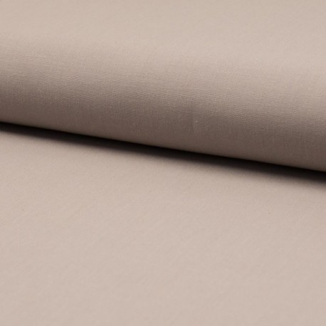 Tissu Popeline Unie Sable