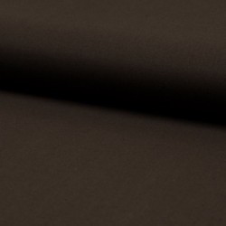 Tissu Popeline Unie Marron 