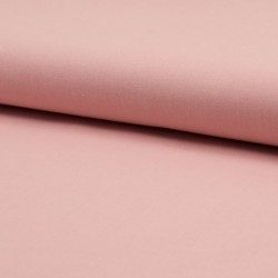 Tissu Popeline Unie Rose Saumon