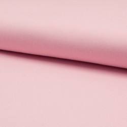 Tissu Popeline Unie Rose
